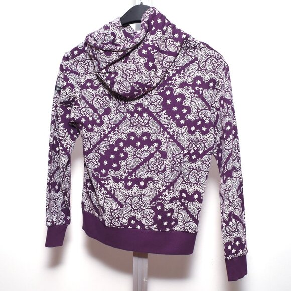 SCHOTT NYC Paisley Pattern Hooded Sweatshirt Size Small - Picture 5 of 5